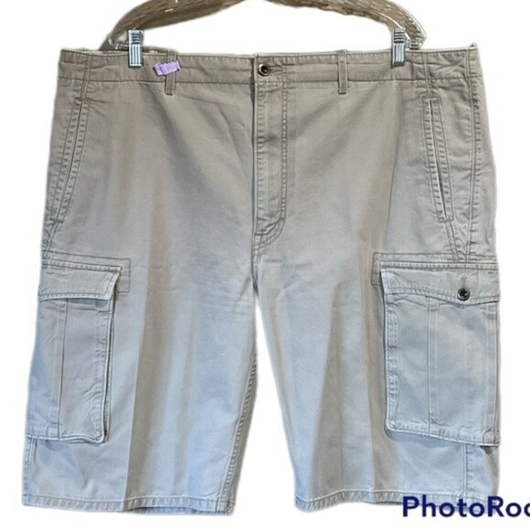 Levi Strauss Mens Cargo Shorts Khaki Tan Size 42 - Picture 1 of 11